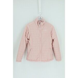 The North Face Girls Size XL Mossbud Swirl Reversible Fuzzy Light Pink Jacket
